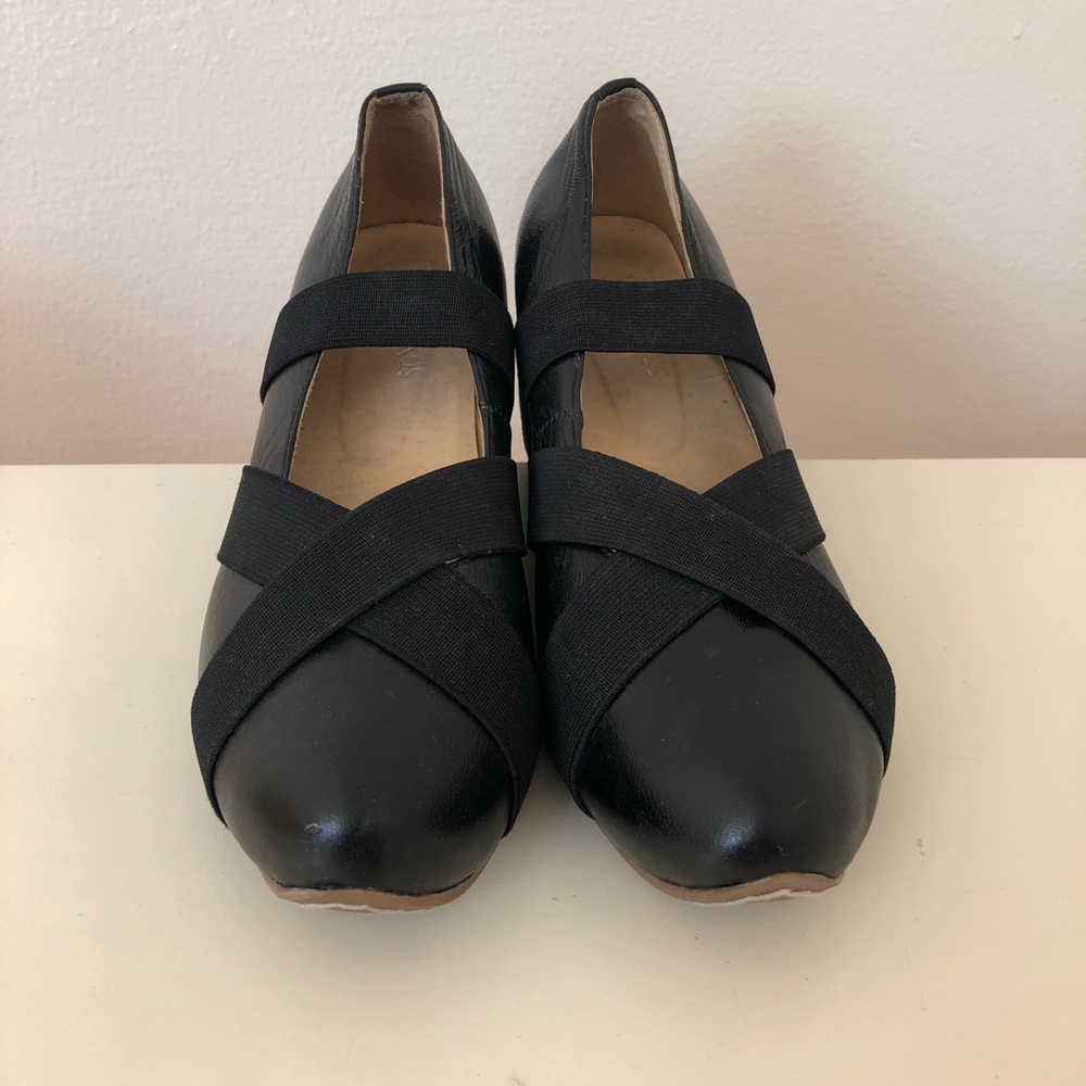 Max maros shoes women’s elastic black sz 6 heels